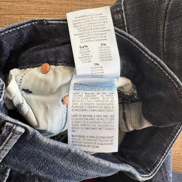 MOTHER The Looker Ankle Jeans Size 25 Here Kitty, Kitty Glitter Racer Stretch - Picture 6 of 12